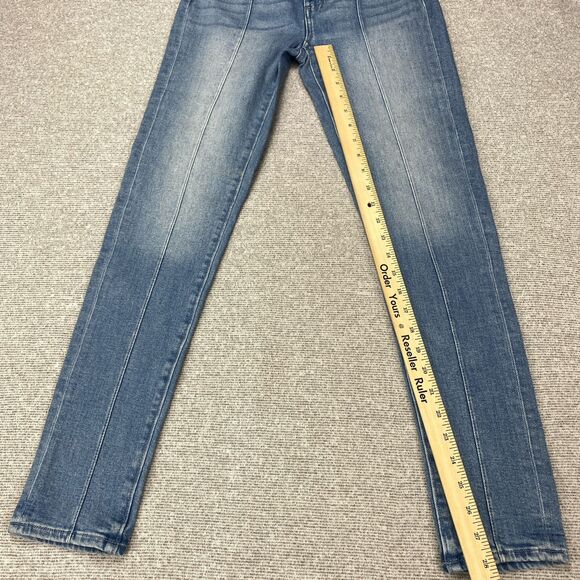 LOFT The Skinny Jeans Women Sz 24/00 Light Wash Mid Rise Jeans NWT - Picture 6 of 16